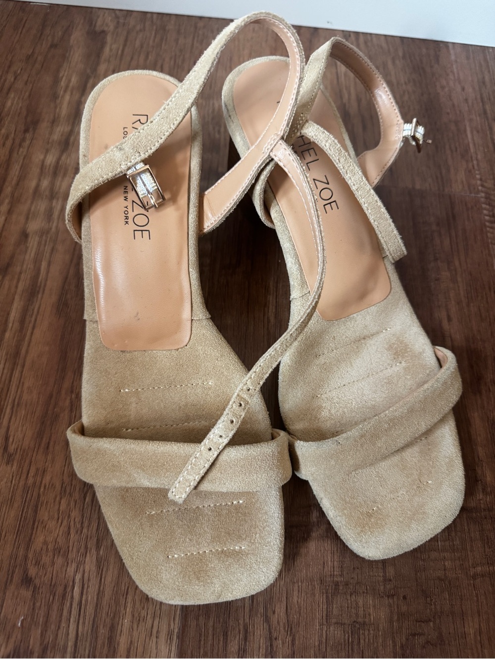 Rachel Zoe Tan Suede Slingback Sandals